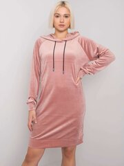 розовое велюровое платье с капюшоном messina цена и информация | Платья | kaup24.ee