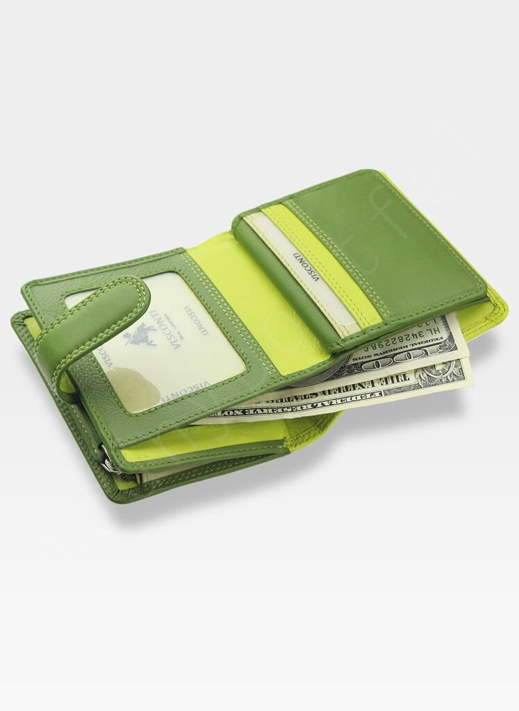Naiste rahakott Visconti RB40, roheline hind ja info | Naiste rahakotid | kaup24.ee