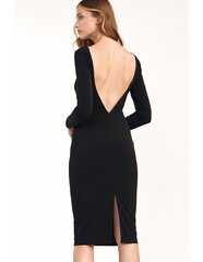 Must kleit seljal väljalõikega - S191 hind ja info | Kleidid | kaup24.ee