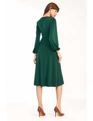 Классическое зеленое платье миди - S194 цена и информация | Платья | kaup24.ee