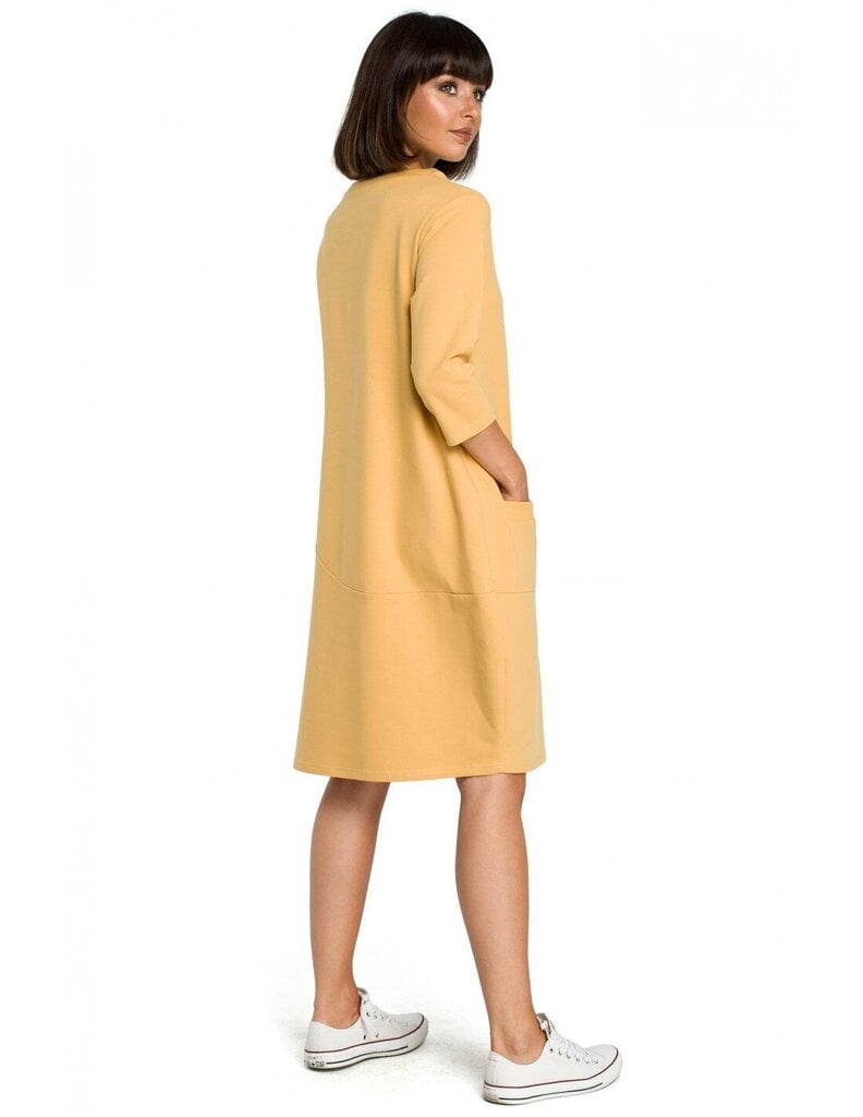 Kleit naistele Be B083, kollane hind ja info | Kleidid | kaup24.ee