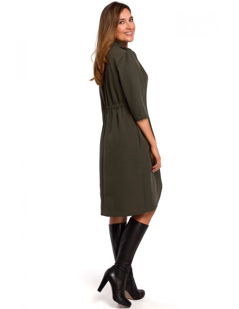 S189 Jope kleit, mille taga on kumm - khaki hind ja info | Kleidid | kaup24.ee
