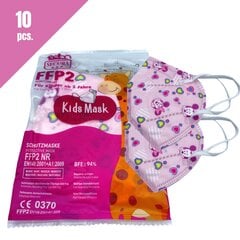 Детский респиратор FFP2 (лицевая маска), 10 шт. цена и информация | Аптечки | kaup24.ee