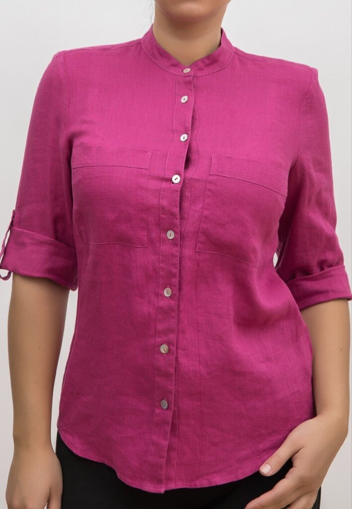 Naiste linane särk, roosa hind ja info | Naiste pluusid, särgid | kaup24.ee