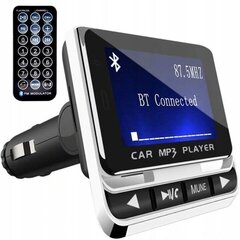 FM-saatja koos USB-autolaadijaga цена и информация | FM модуляторы, FM трансмиттер | kaup24.ee
