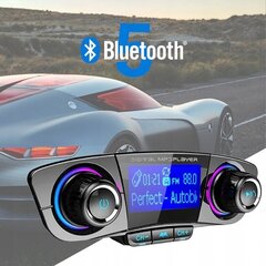 Multifunktsionaalne autosaatja Wireless Car Kit 2022 - 8 funktsiooni ühes цена и информация | FM модуляторы, FM трансмиттер | kaup24.ee