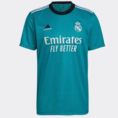 Футболка мужская Adidas Real Madrid Third Jersey M H40951, синяя цена и информация | Adidas Товары для спорта | kaup24.ee