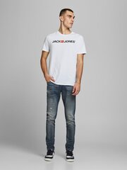 Meeste T-särk Jack & Jones 12137126*03, valge hind ja info | Jack&Jones Jalanõud, riided ja aksessuaarid | kaup24.ee