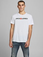 Мужская футболка JACK & JONES 12137126*03, белая цена и информация | Meeste T-särgid | kaup24.ee