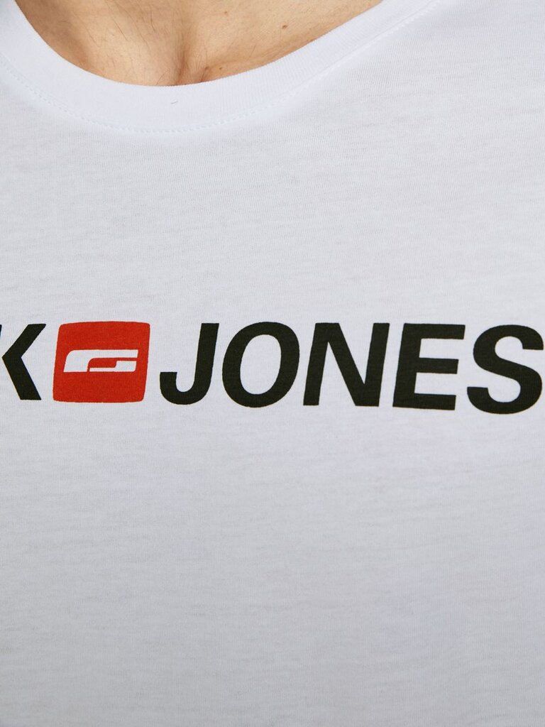Meeste T-särk Jack & Jones 12137126*03, valge hind ja info | Meeste T-särgid | kaup24.ee