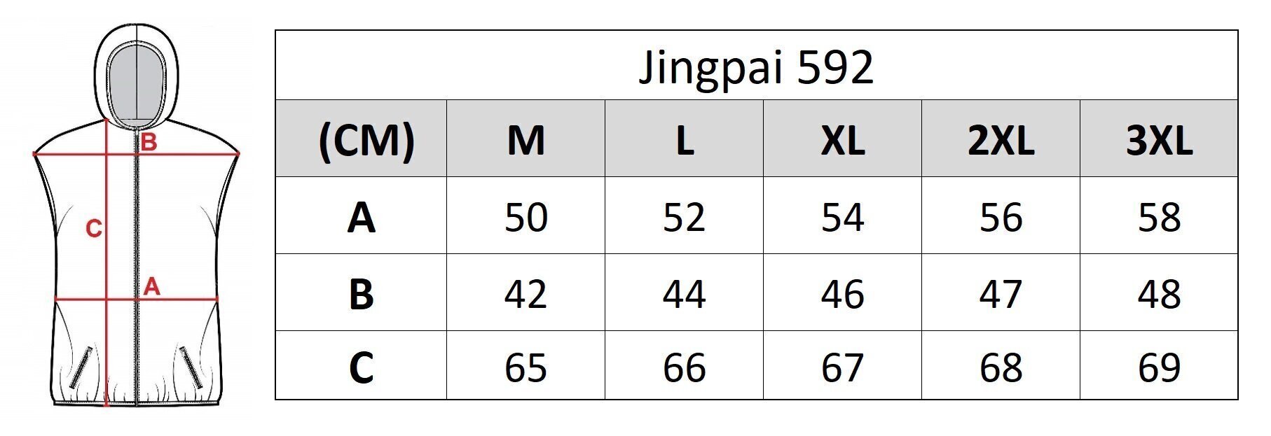Meeste vest Jingpai 592, must hind ja info | Meeste vestid | kaup24.ee