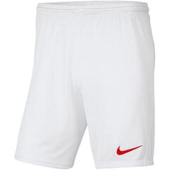 Meeste lühikesed püksid Nike Park III M BV6855 103, valge hind ja info | Meeste spordiriided | kaup24.ee