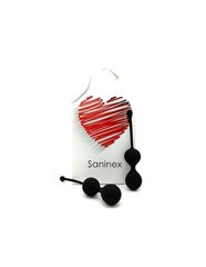 Анальная игрушка Saninex Balls Double Clever Black цена и информация | БДСМ и фетиш | kaup24.ee