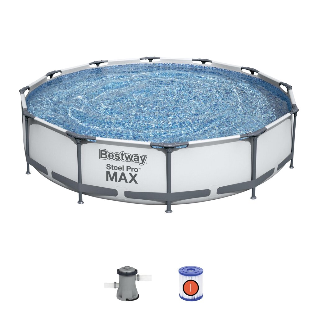 Bassein Bestway Steel Pro Max, 366 x 76 cm hind ja info | Basseinid | kaup24.ee