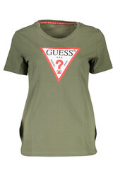 Женская футболка Guess Jeans, зеленый цена и информация | Футболка женская | kaup24.ee