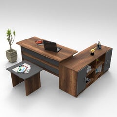 Набор мебели Kalune Design VO10, коричневый/серый цена и информация | Компьютерные, письменные столы | kaup24.ee