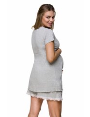 Пижама для беременных Lupoline 3126, серая цена и информация | Женские пижамы, ночнушки | kaup24.ee
