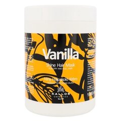 Toitev ja sära andev juuksemask kuivadele juustele Kallos Vanilla 1000 ml цена и информация | Средства для укрепления волос | kaup24.ee