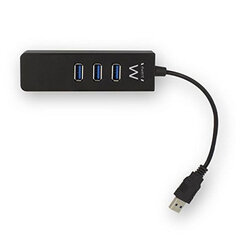 Ewent AAOAUS0127, 3 x USB 3.1/RJ45 цена и информация | Адаптеры и USB-hub | kaup24.ee