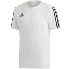 Футболка спортивная мужская Adidas Tiro 19 Tee M DT5414, белая цена и информация | Мужская спортивная одежда | kaup24.ee