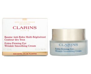 Крем против морщин Clarins Extra Firming Eye Wrinkle Smoothing Cream 15 мл цена и информация | Сыворотки, кремы для век | kaup24.ee