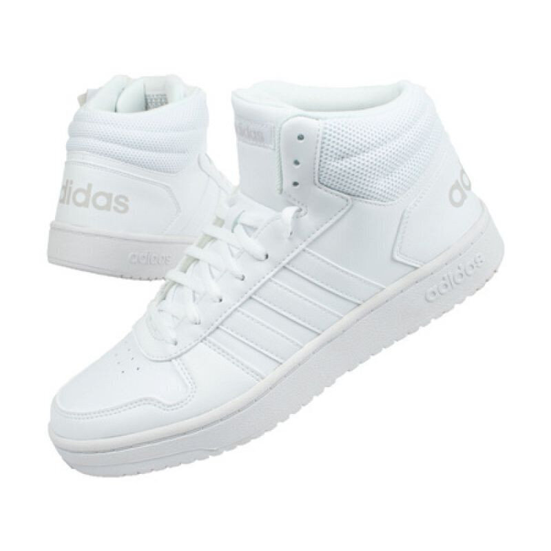 Naiste jalatsid Adidas Hoops 2,0 W B42099, valge цена и информация | Naiste spordi- ja vabaajajalatsid | kaup24.ee