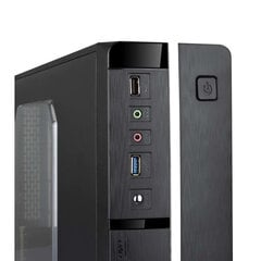 Корпус типа Tower (мини) Micro ATX с блоком питания TooQ TQC-3005U3 Slim USB 3.0 цена и информация | Корпуса | kaup24.ee