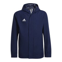 Laste jope Adidas Entrada 22 All Waether Jr H57511, sinine hind ja info | Adidas Laste ja beebide riided, jalanõud | kaup24.ee