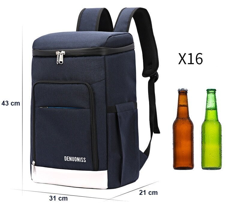 Pikniku seljakott/külmakott, 43 x 31 x 21 cm, sinine hind ja info | Külmakastid, külmakotid, külmaelemendid | kaup24.ee