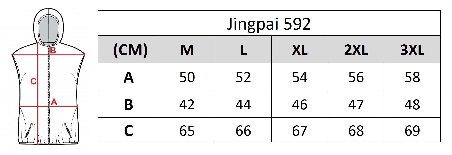 Meeste vest Jingpai 592, sinine hind ja info | Meeste vestid | kaup24.ee
