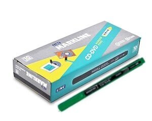 CD/DVD marker, kitsenev, 0,5mm, roheline, Linc Markline цена и информация | Kirjutusvahendid | kaup24.ee