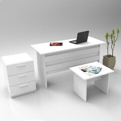 Mööblikomplekt Kalune Design VO9, valge цена и информация | Компьютерные, письменные столы | kaup24.ee