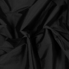 Polüesterkangas Taffeta lippudele 150 cm, 1 m, värv must цена и информация | Ткани | kaup24.ee