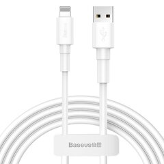 Baseus Mini USB Lightning Cable 2.4A 1m (White) цена и информация | Кабели для телефонов | kaup24.ee