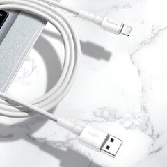 Baseus Mini USB Lightning Cable 2.4A 1m (White) цена и информация | Кабели для телефонов | kaup24.ee