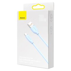 Baseus cable, USB cable - USB Type C 100W 2 m long Jelly Liquid Silica Gel - blue hind ja info | Mobiiltelefonide kaablid | kaup24.ee