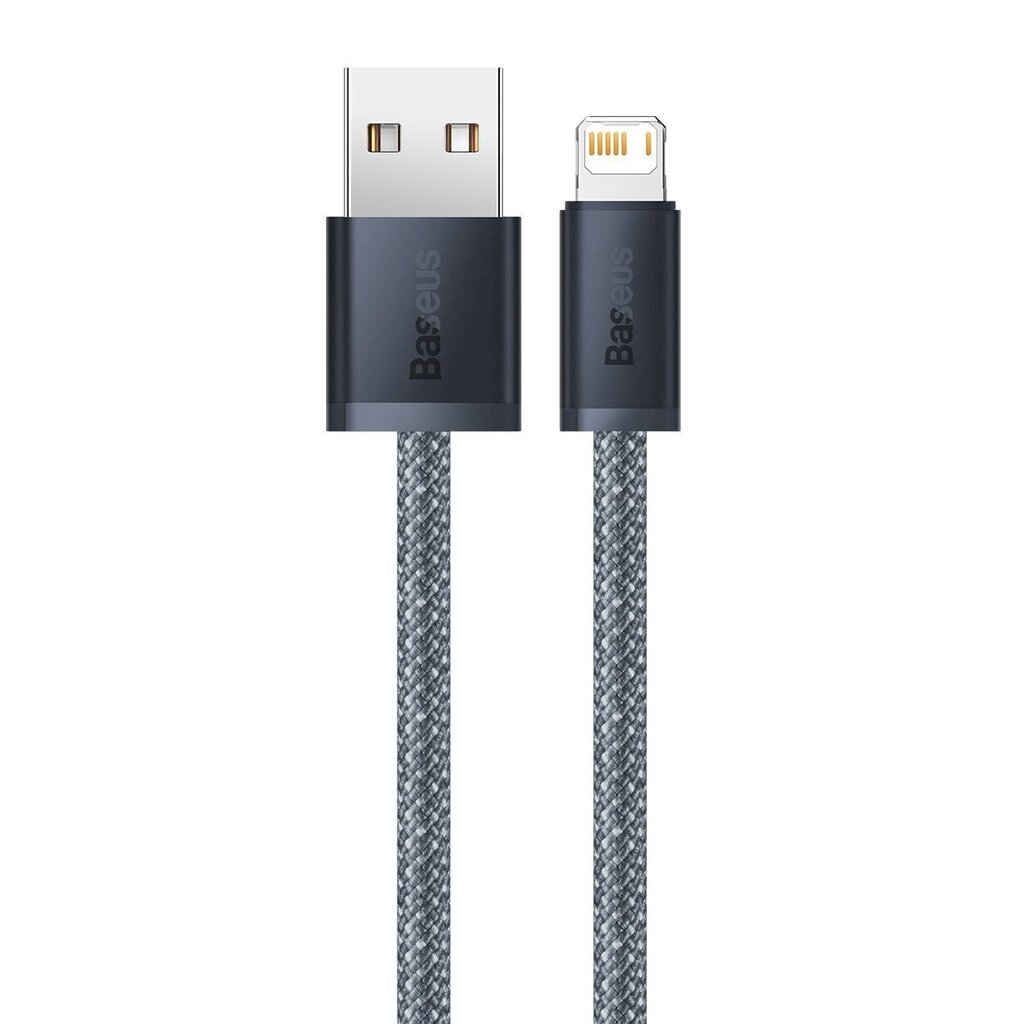 Baseus iPhone USB cable - Lightning 2m, 2.4A gray (CALD000516) цена и информация | Mobiiltelefonide kaablid | kaup24.ee