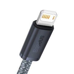 Baseus iPhone USB cable - Lightning 2m, 2.4A gray (CALD000516) hind ja info | Mobiiltelefonide kaablid | kaup24.ee