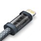 Baseus cable for iPhone USB Type C - Lightning 2m, Power Delivery 20W gray (CALD000116) цена и информация | Mobiiltelefonide kaablid | kaup24.ee