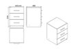 Mööblikomplekt Kalune Design VO14, pruun / must hind ja info | Arvutilauad, kirjutuslauad | kaup24.ee
