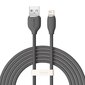 Baseus cable, USB cable - Lightning 2.4A, length 2 m Jelly Liquid Silica Gel - black цена и информация | Mobiiltelefonide kaablid | kaup24.ee