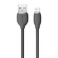 Baseus cable, USB cable - Lightning 2.4A, length 2 m Jelly Liquid Silica Gel - black цена и информация | Mobiiltelefonide kaablid | kaup24.ee