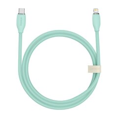 Baseus cable, USB Type C - Lightning 20W cable, 1.2 m long Jelly Liquid Silica Gel - green hind ja info | Mobiiltelefonide kaablid | kaup24.ee