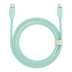 Baseus cable, USB Type C - Lightning 20W cable, length 2 m Jelly Liquid Silica Gel - green hind ja info | Mobiiltelefonide kaablid | kaup24.ee