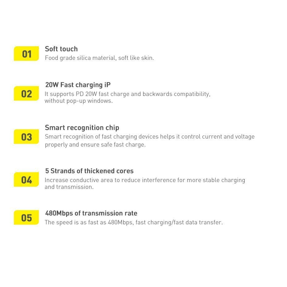 Baseus CAGD020003 hind ja info | Mobiiltelefonide kaablid | kaup24.ee