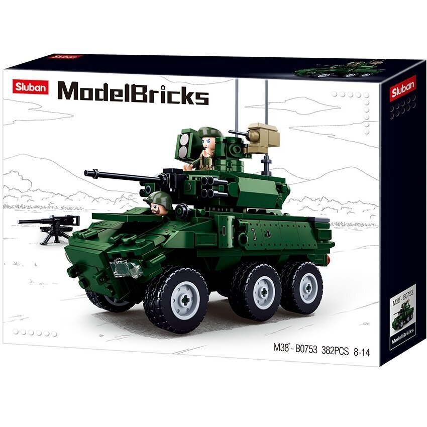 Sluban army model 6 × 6 Soomuk hind ja info | Klotsid ja konstruktorid | kaup24.ee