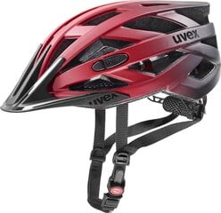 Велосипедный шлем Uvex I-vo CC, черный/красный цена и информация | Шлемы | kaup24.ee
