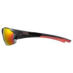Спортивные очки Uvex Blaze III, черные/красные цена и информация | Спортивные очки | kaup24.ee