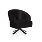 Tugitool Kalune Design Kobalt Bergere, must hind ja info | Tugitoolid ja tugitoolvoodid | kaup24.ee