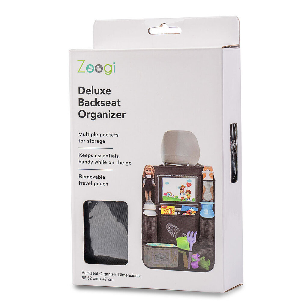 Zoogi Deluxe Backseat Organizer - Автомобильный органайзер цена | kaup24.ee